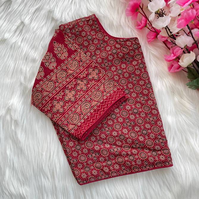 00012 By Ruhi Summer Special Cotton Printed Blouse Wholesale Online